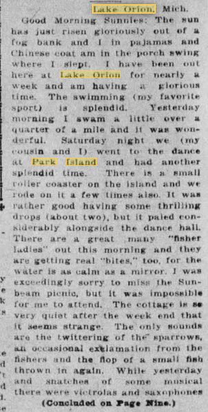 Park Island - Sept 20 1925 Article (newer photo)